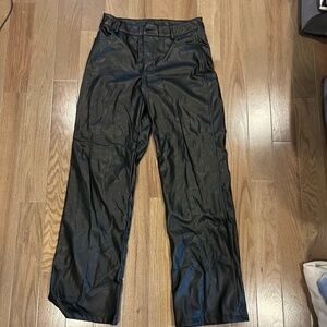 Garage Straight Leg Leather Pants Size S